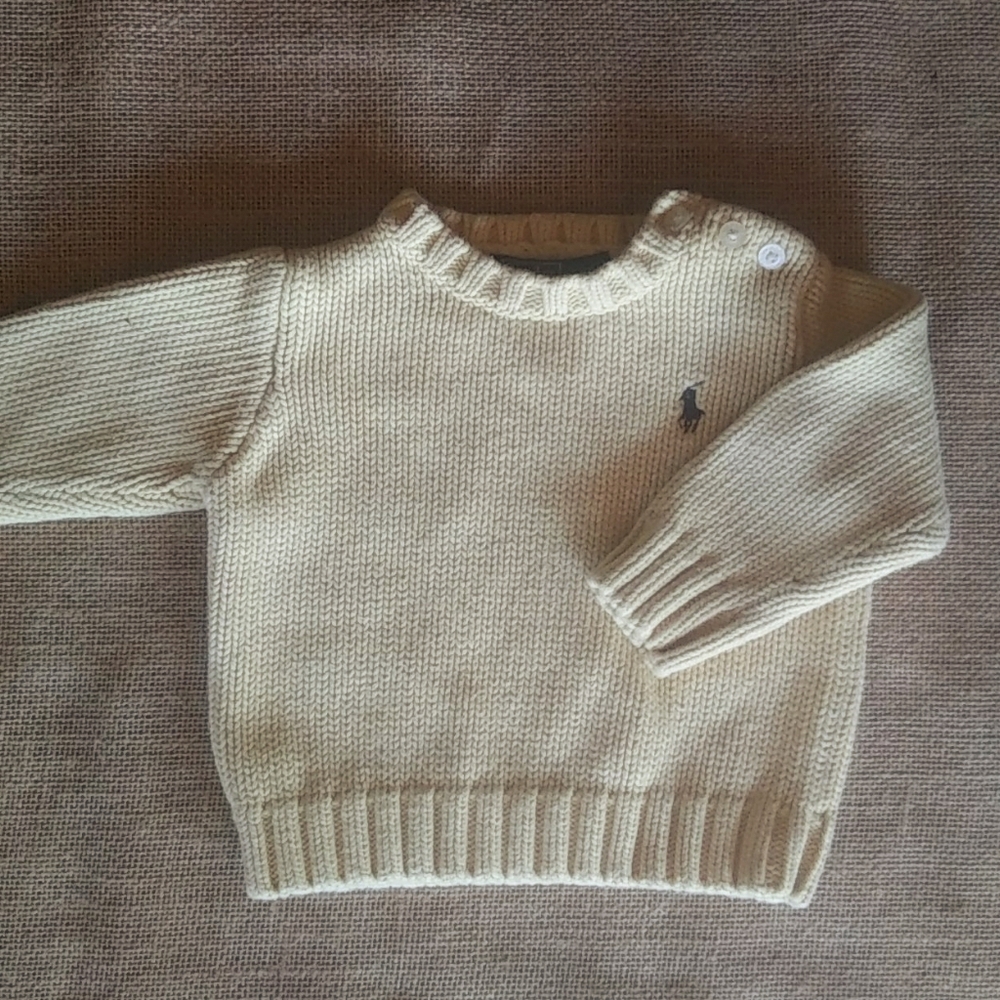 Vintage Ralph Lauren yellow polo sweater
